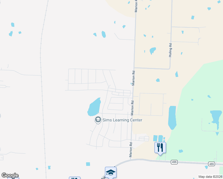 map of restaurants, bars, coffee shops, grocery stores, and more near 4126 Bridle Path Lane in Sanger