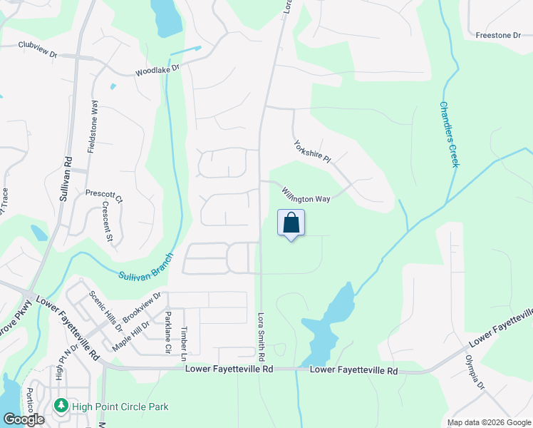 map of restaurants, bars, coffee shops, grocery stores, and more near 279 Lora Smith Road in Newnan