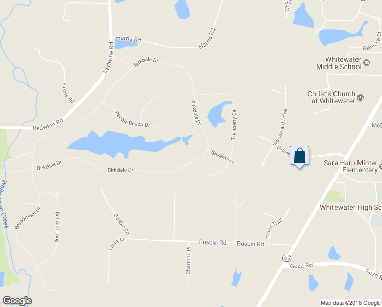 map of restaurants, bars, coffee shops, grocery stores, and more near 450 Birkdale Drive in Fayetteville