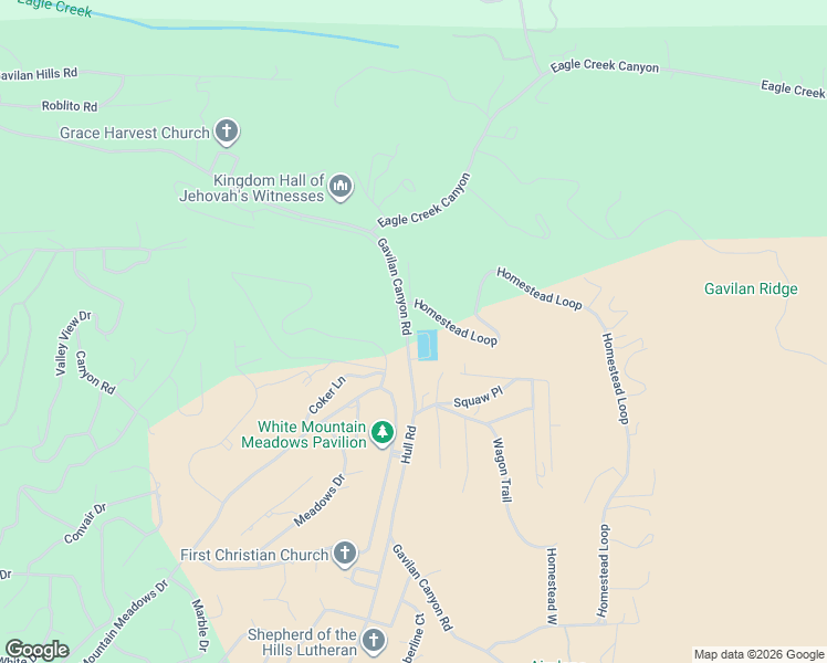 map of restaurants, bars, coffee shops, grocery stores, and more near Gavilan Canyon Road in Ruidoso