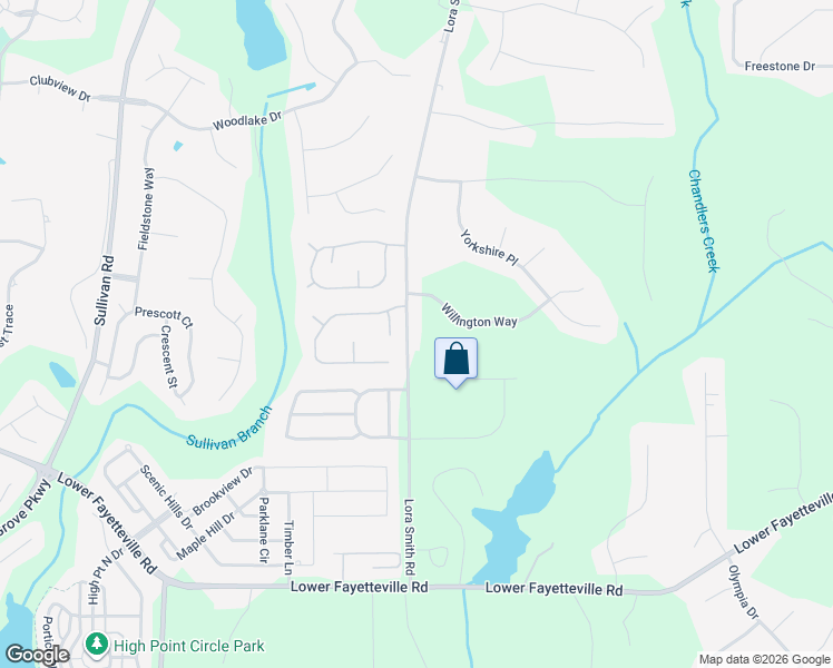 map of restaurants, bars, coffee shops, grocery stores, and more near 279 Lora Smith Road in Newnan