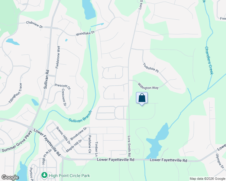 map of restaurants, bars, coffee shops, grocery stores, and more near 24 Quarry Lane in Newnan