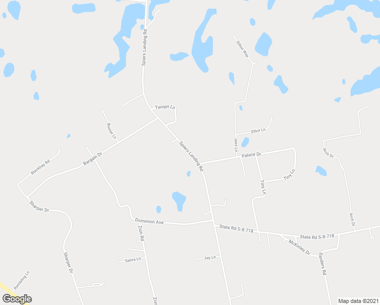 map of restaurants, bars, coffee shops, grocery stores, and more near 1267 Spiers Landing Road in Cross