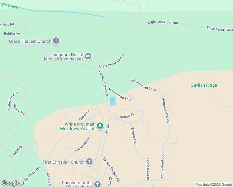 map of restaurants, bars, coffee shops, grocery stores, and more near Homestead Drive in Ruidoso