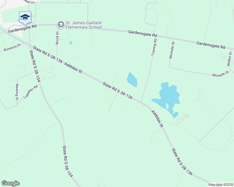 map of restaurants, bars, coffee shops, grocery stores, and more near 114 Cayuga Lane in Eutawville
