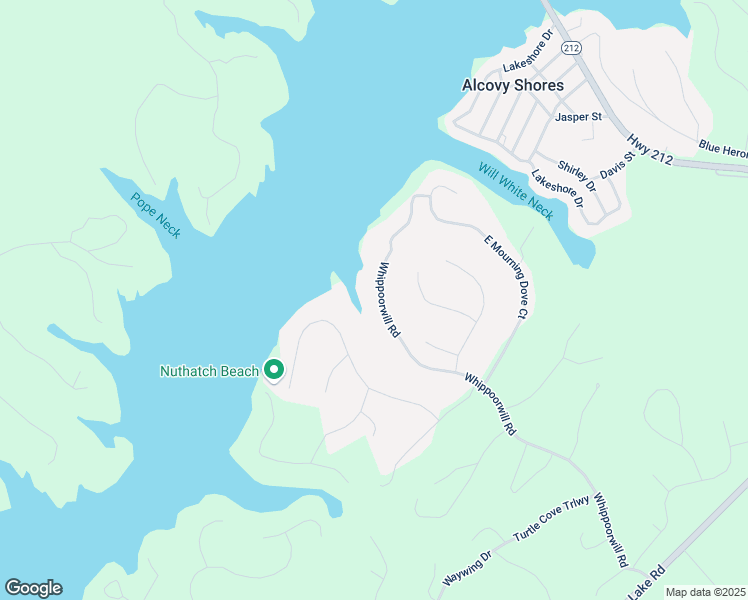 map of restaurants, bars, coffee shops, grocery stores, and more near 1019 Whippoorwill Road in Monticello