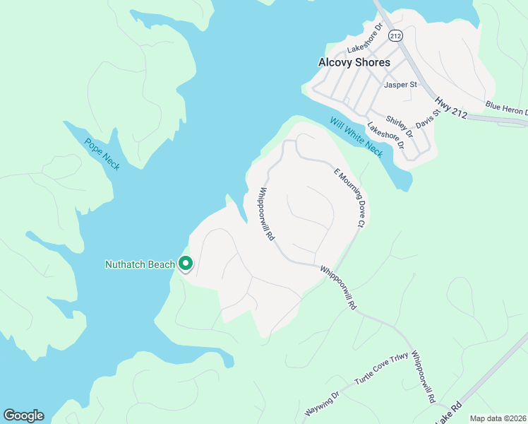 map of restaurants, bars, coffee shops, grocery stores, and more near 1018 Whippoorwill Road in Monticello