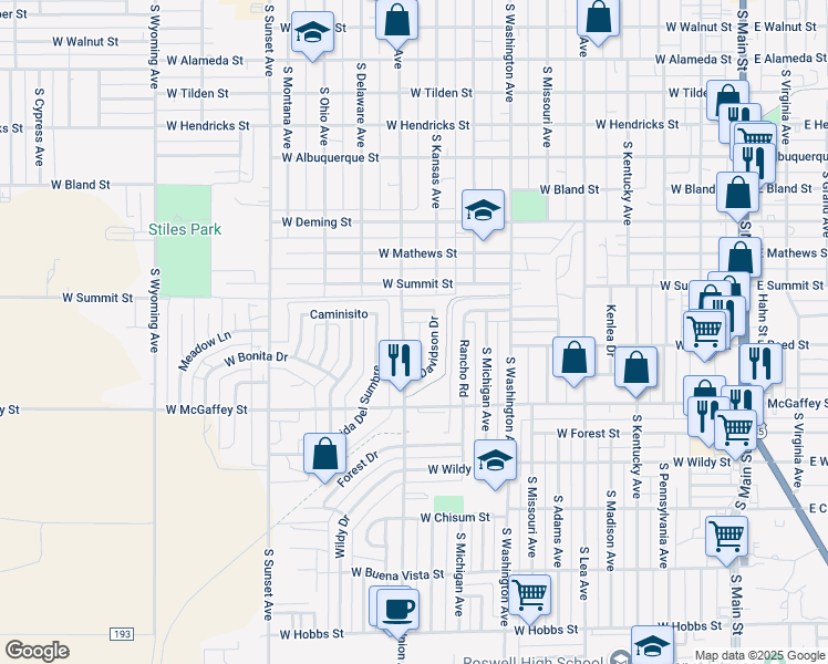map of restaurants, bars, coffee shops, grocery stores, and more near 910 Davidson Drive in Roswell