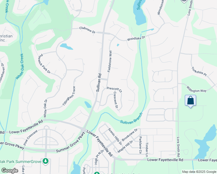 map of restaurants, bars, coffee shops, grocery stores, and more near 232 Prescott Court in Newnan
