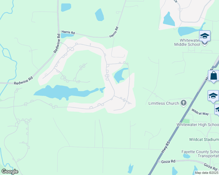 map of restaurants, bars, coffee shops, grocery stores, and more near 500 Birkdale Drive in Fayetteville