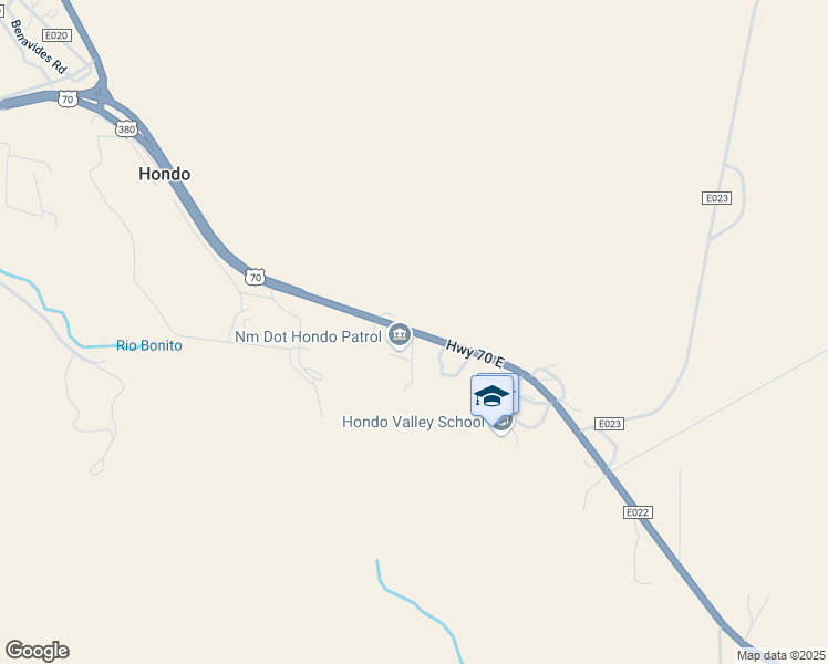 map of restaurants, bars, coffee shops, grocery stores, and more near 27044 U.S. 380 in Hondo