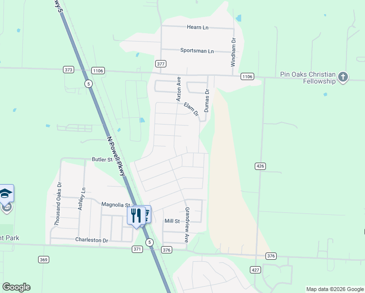 map of restaurants, bars, coffee shops, grocery stores, and more near 3109 Cody Court in Anna