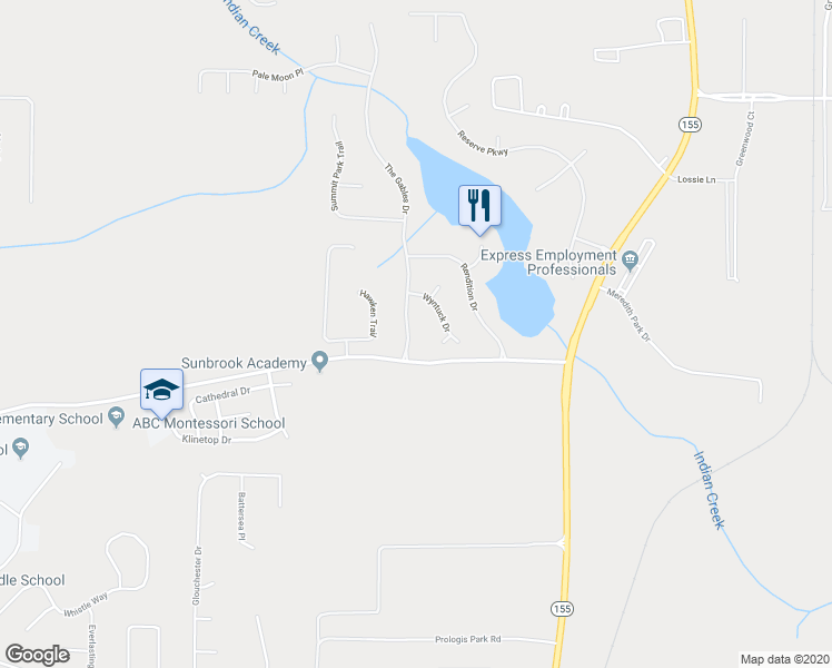 map of restaurants, bars, coffee shops, grocery stores, and more near 314 The Gables Drive in McDonough