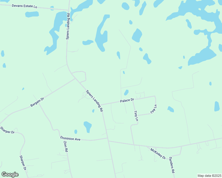 map of restaurants, bars, coffee shops, grocery stores, and more near 1272 Spiers Landing Road in Cross