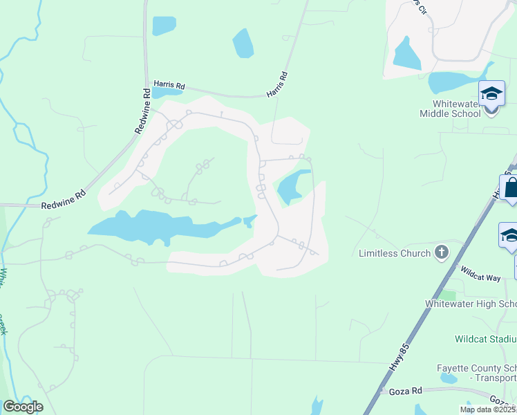 map of restaurants, bars, coffee shops, grocery stores, and more near 500 Birkdale Drive in Fayetteville