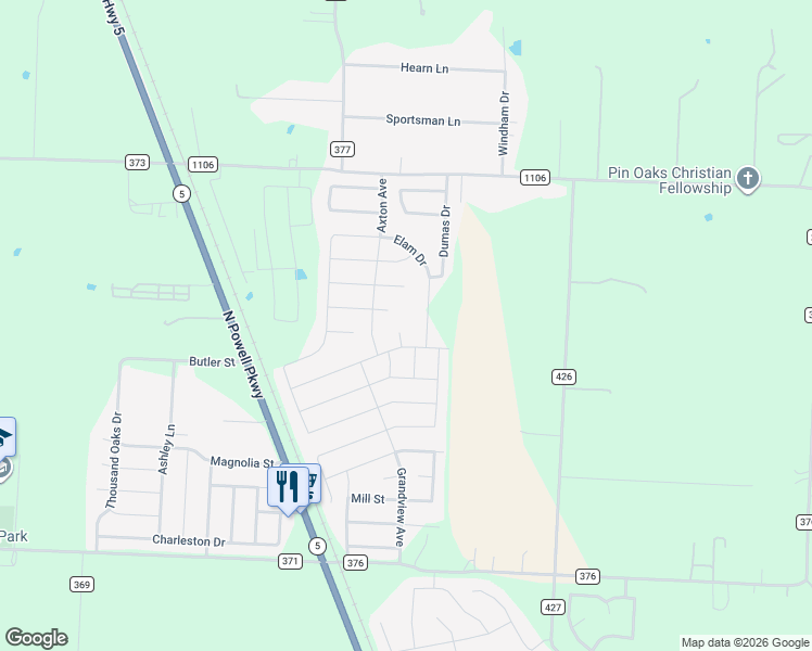 map of restaurants, bars, coffee shops, grocery stores, and more near 3109 Cody Court in Anna