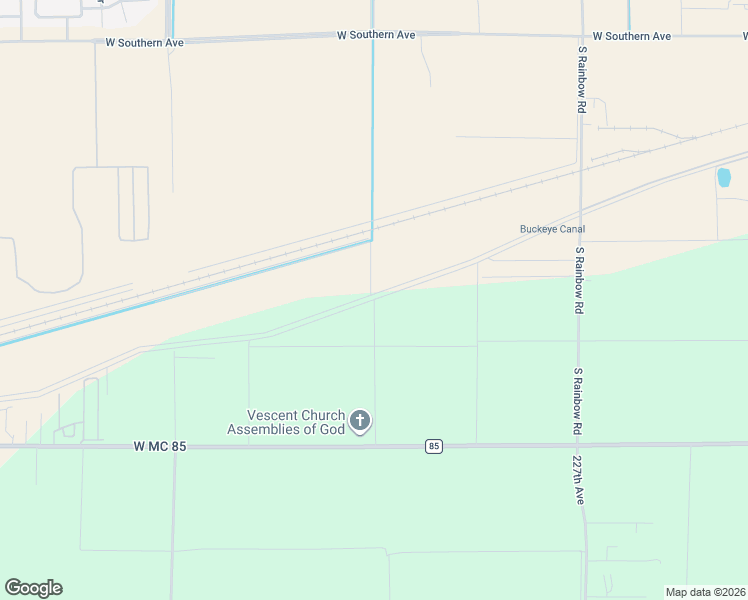 map of restaurants, bars, coffee shops, grocery stores, and more near 5221 South 231st Avenue in Buckeye