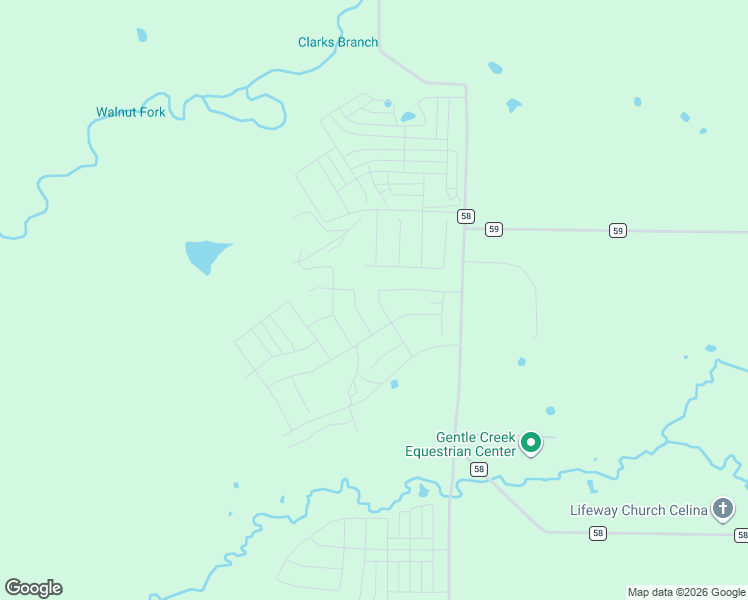 map of restaurants, bars, coffee shops, grocery stores, and more near 4500 Trevino Lane in Celina