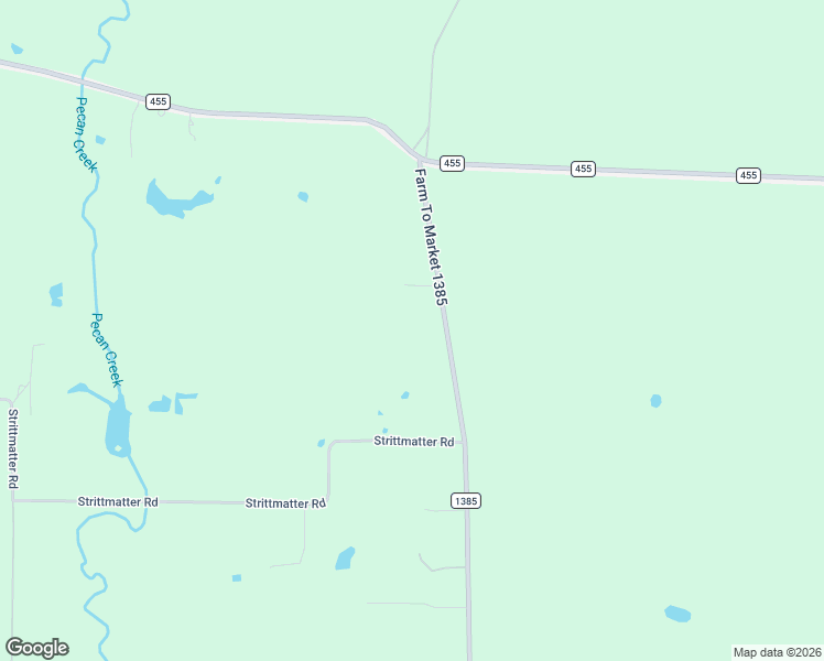 map of restaurants, bars, coffee shops, grocery stores, and more near 13265 Farm to Market Road 1385 in Pilot Point