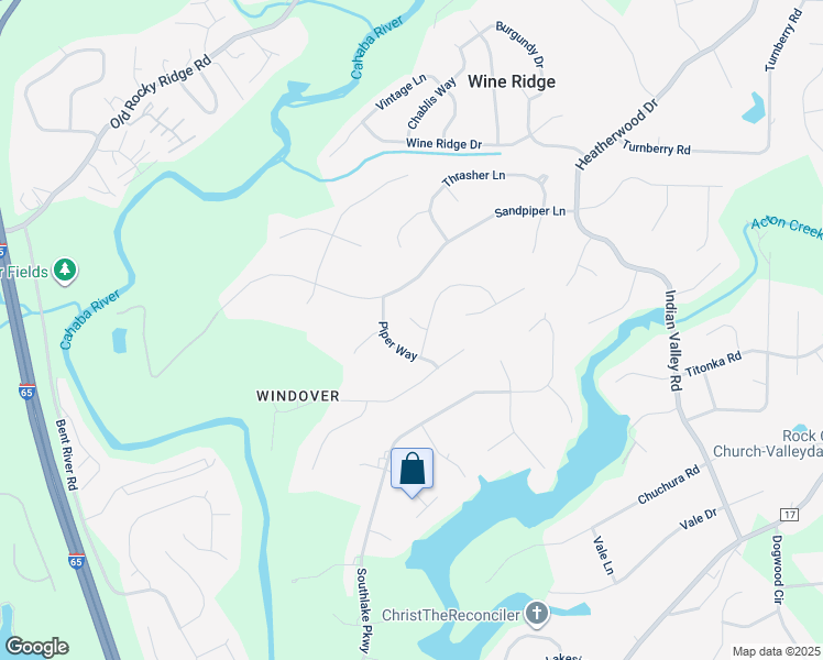 map of restaurants, bars, coffee shops, grocery stores, and more near 904 Thistledown Lane in Birmingham