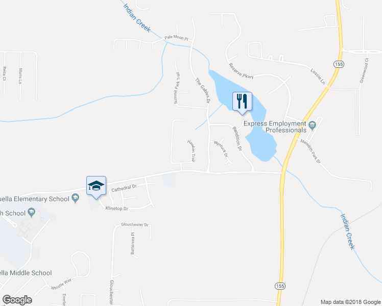 map of restaurants, bars, coffee shops, grocery stores, and more near 271 Hawken Trail in McDonough