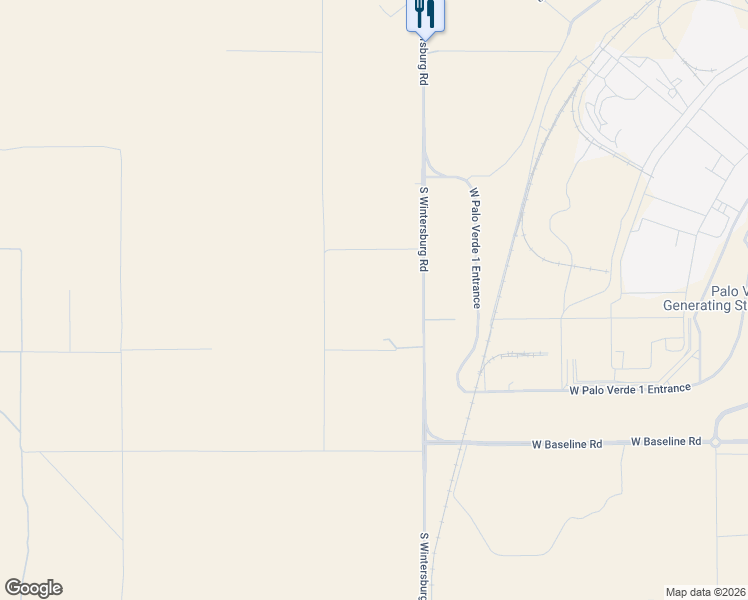 map of restaurants, bars, coffee shops, grocery stores, and more near 7126 South Wintersburg Road in Tonopah