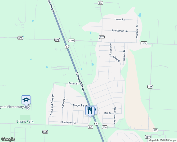 map of restaurants, bars, coffee shops, grocery stores, and more near in Anna