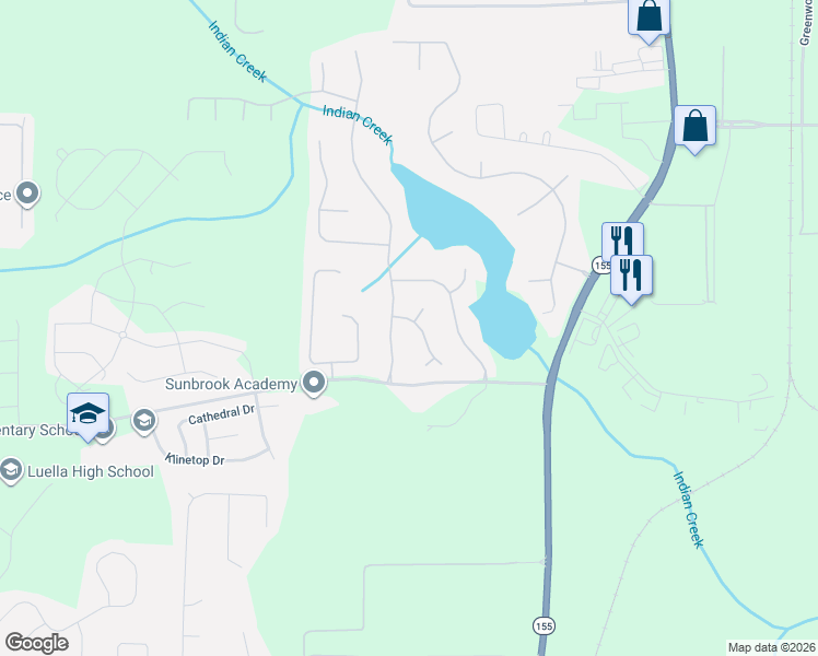 map of restaurants, bars, coffee shops, grocery stores, and more near 501 Wyntuck Drive in McDonough