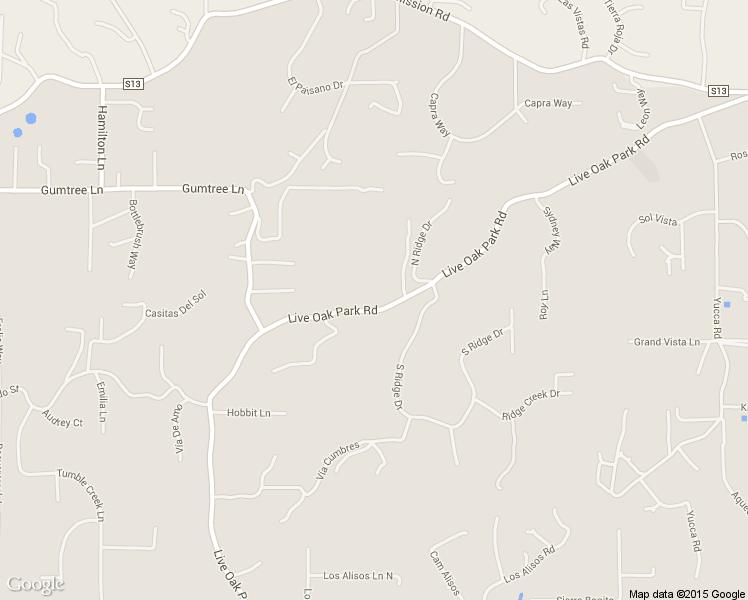 map of restaurants, bars, coffee shops, grocery stores, and more near 2832 Live Oak Park Road in Fallbrook