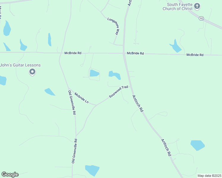 map of restaurants, bars, coffee shops, grocery stores, and more near 136 Sourwood Trail in Fayetteville
