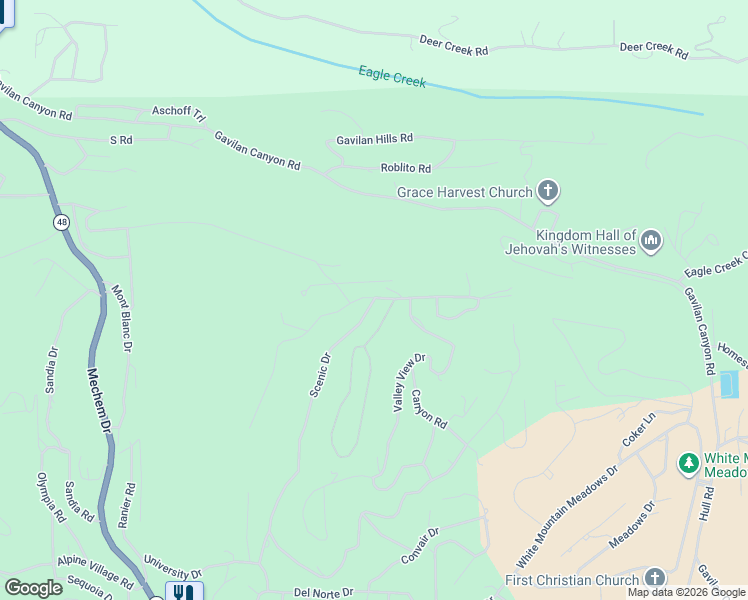 map of restaurants, bars, coffee shops, grocery stores, and more near 198 Scenic Dr in Ruidoso