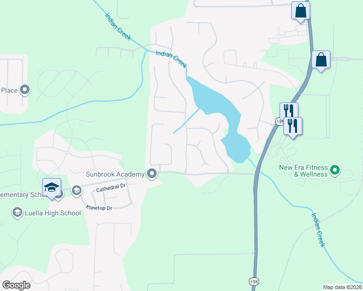 map of restaurants, bars, coffee shops, grocery stores, and more near 501 Wyntuck Drive in McDonough