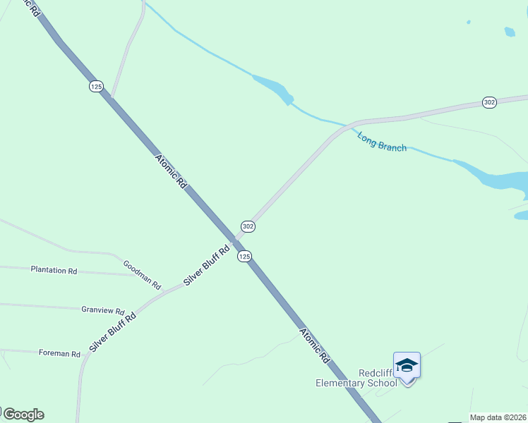 map of restaurants, bars, coffee shops, grocery stores, and more near 3593 Silver Bluff Road in Aiken