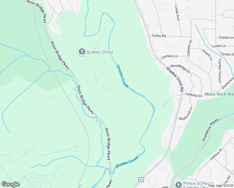 map of restaurants, bars, coffee shops, grocery stores, and more near 3953 Haddon Circle in Birmingham
