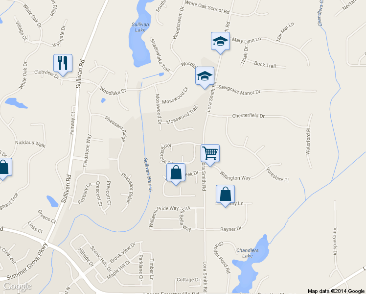 map of restaurants, bars, coffee shops, grocery stores, and more near 52 Kingsbrook Circle in Newnan
