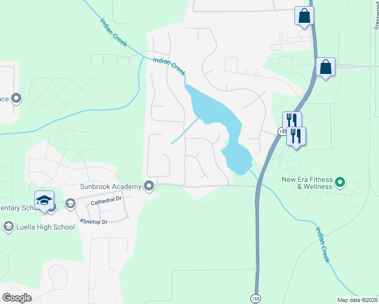 map of restaurants, bars, coffee shops, grocery stores, and more near 501 Wyntuck Drive in McDonough
