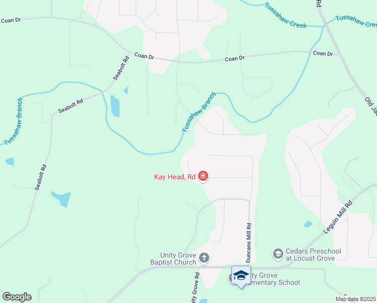 map of restaurants, bars, coffee shops, grocery stores, and more near 240 Lafayette Street in Locust Grove