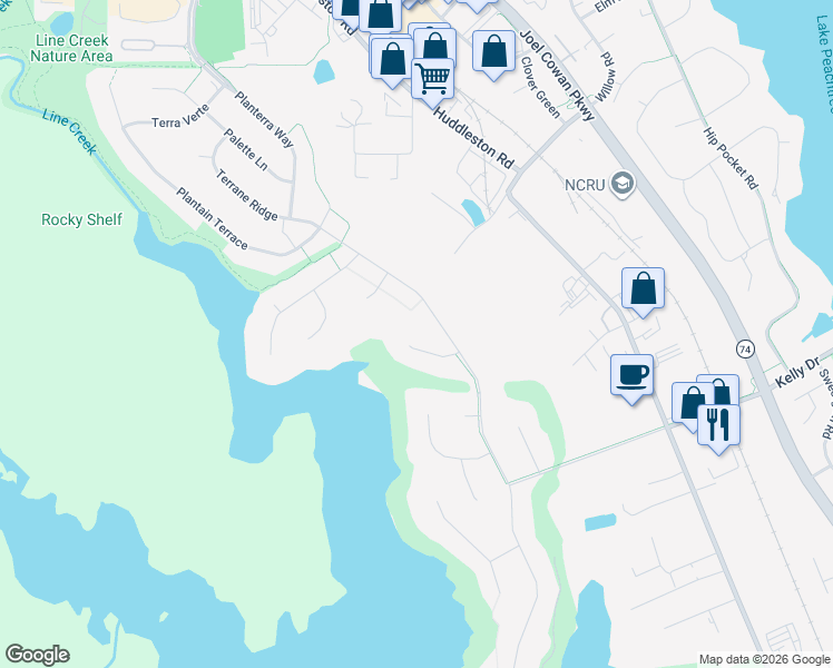 map of restaurants, bars, coffee shops, grocery stores, and more near 810 Teal Vista in Peachtree City