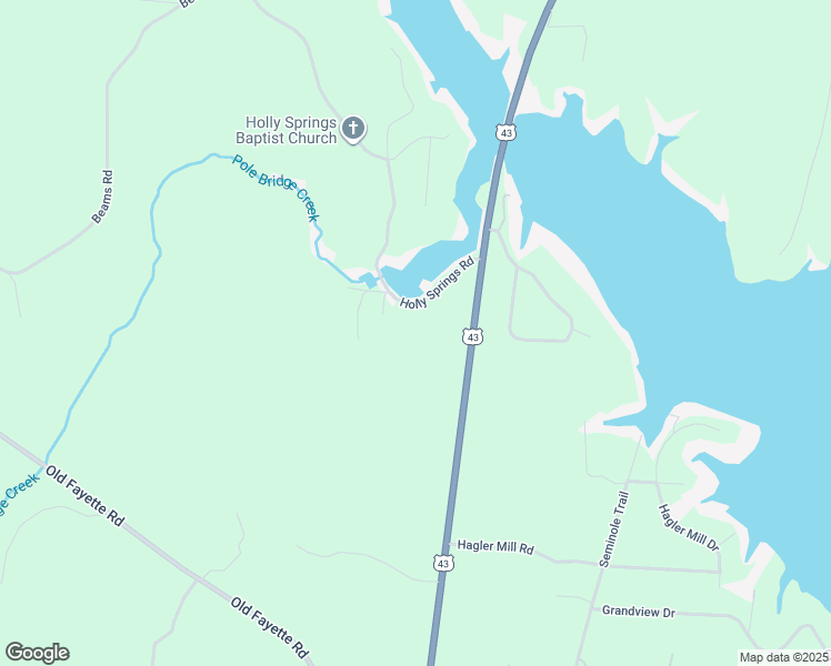 map of restaurants, bars, coffee shops, grocery stores, and more near 16312 Holly Springs Road in Northport