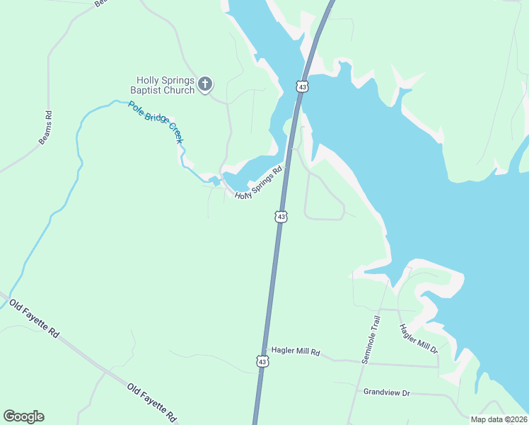 map of restaurants, bars, coffee shops, grocery stores, and more near 16312 Holly Springs Road in Northport