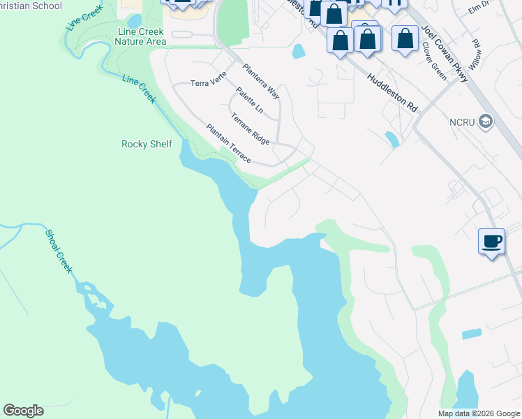 map of restaurants, bars, coffee shops, grocery stores, and more near 1032 Patina Point in Peachtree City
