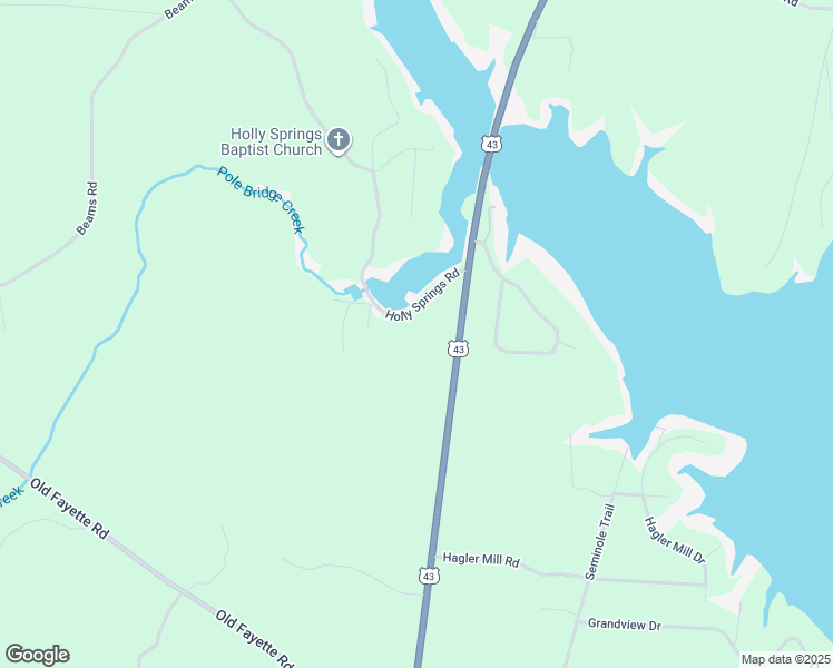 map of restaurants, bars, coffee shops, grocery stores, and more near 16312 Holly Springs Road in Northport