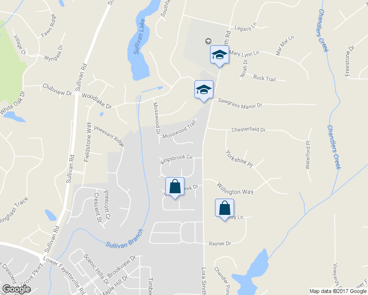map of restaurants, bars, coffee shops, grocery stores, and more near 33 Mosswood Lane in Newnan