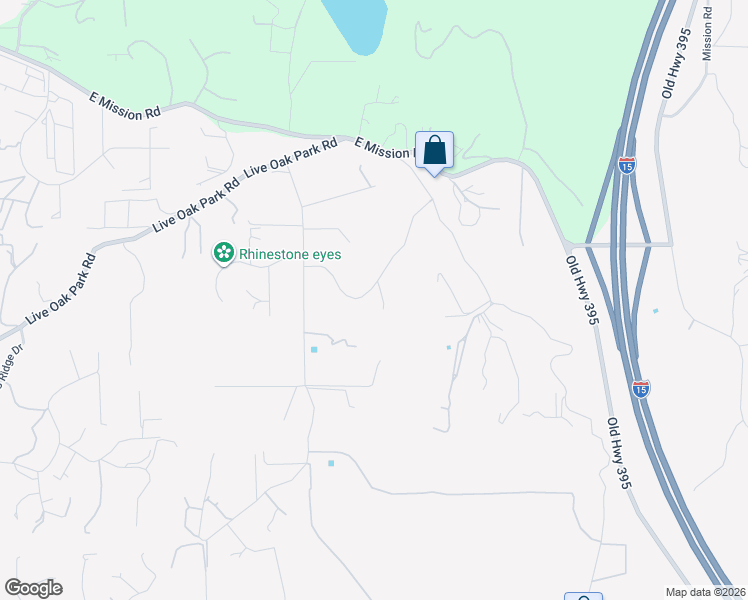 map of restaurants, bars, coffee shops, grocery stores, and more near 3577 Stonegate Place in Fallbrook