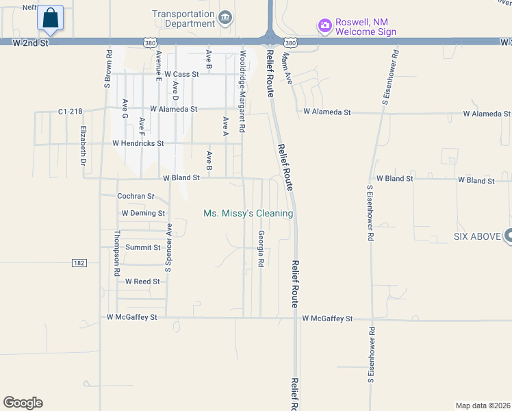 map of restaurants, bars, coffee shops, grocery stores, and more near 600 Georgia Road in Roswell