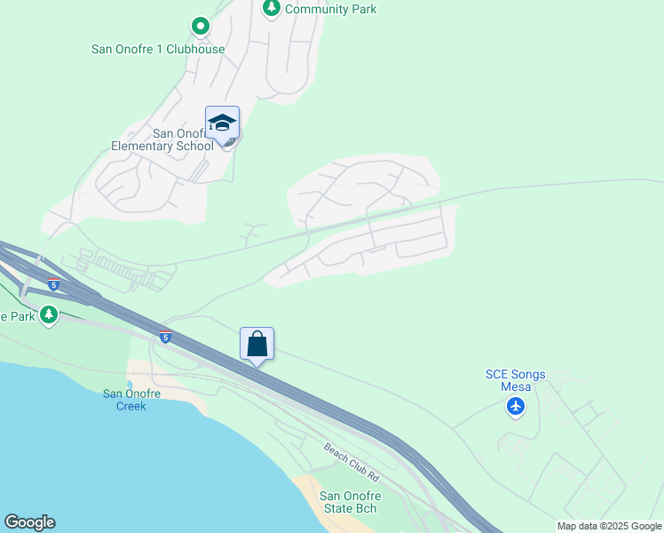 map of restaurants, bars, coffee shops, grocery stores, and more near Albatross Drive in San Clemente