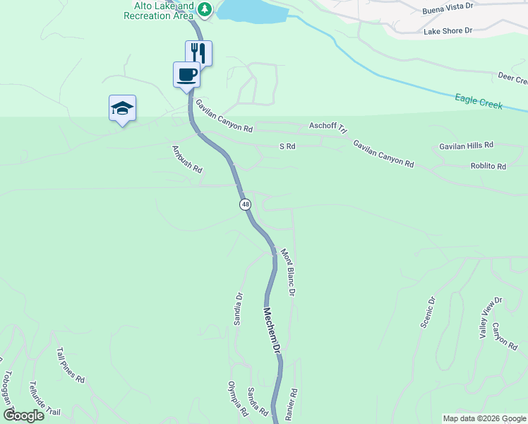 map of restaurants, bars, coffee shops, grocery stores, and more near Mechem in Ruidoso