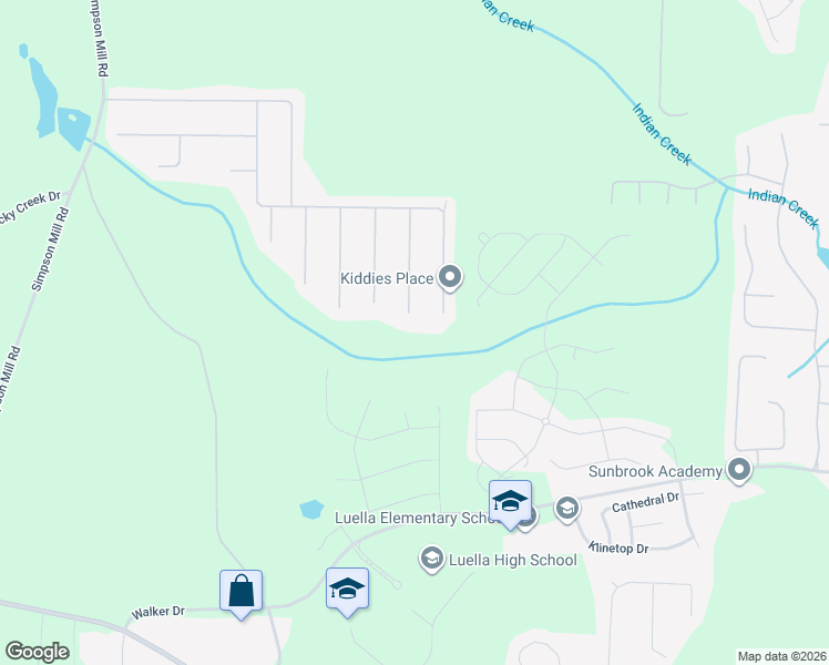 map of restaurants, bars, coffee shops, grocery stores, and more near 1048 Maris Ln in McDonough