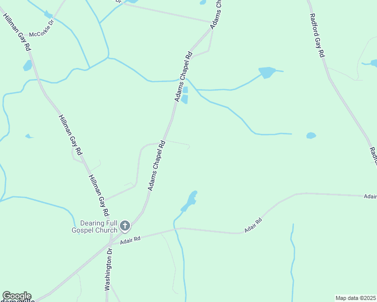 map of restaurants, bars, coffee shops, grocery stores, and more near 4892 Adams Chapel Road in Dearing
