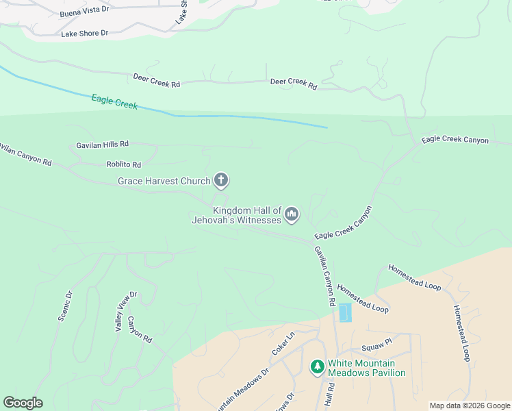 map of restaurants, bars, coffee shops, grocery stores, and more near Gavilan Canyon Road in Ruidoso